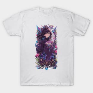 Anime girl on valentine's day T-Shirt